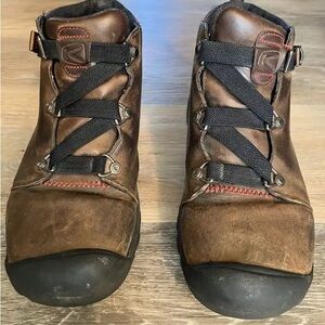 Keen Men's Brown Leather Hiking Boots